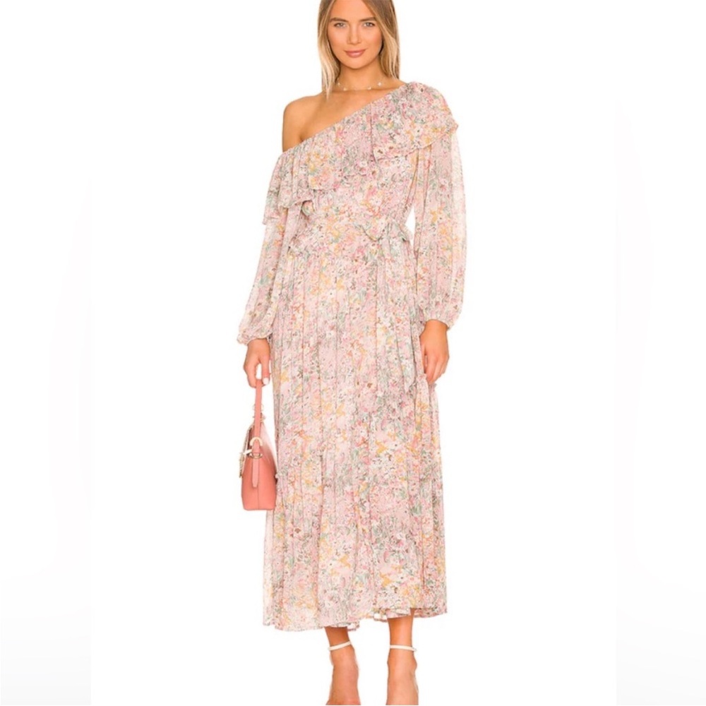 Astr Kaylani Floral Maxi Dress - Pink, Yellow, Green